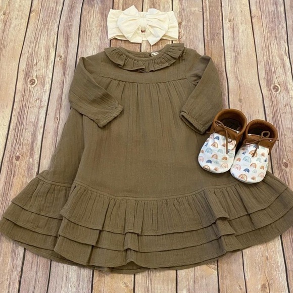 Ren & rouge dress Olive green - Picture 4 of 4